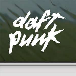  Daft Punk White Sticker Rock Band Car Vinyl Window Laptop 