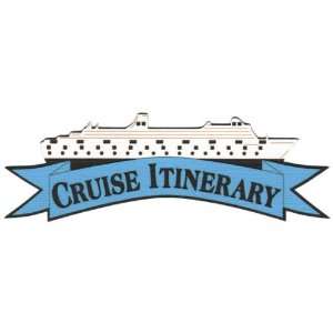  Cruise Itinerary Laser Die Cut