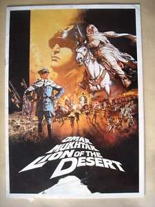 Omar Mukhtar Lion of the Desert Movie Program ORG 80s  