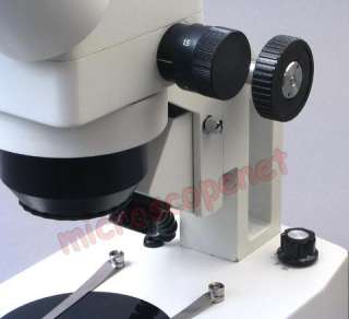 Dual Lights Binocular Stereo ZOOM Microscope 10x~80x  