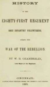 Civil War History of 81st Ohio Volunteer Infantry OH  
