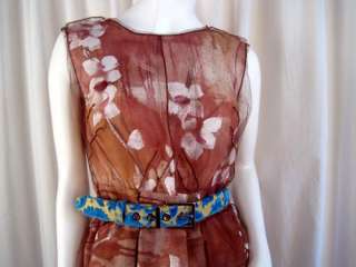 8295 Dolce Gabbana Dress RUNWAYHand Painted 40 6 S #0002V3  