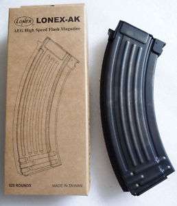 AIRSOFT AK LONEX FLASH MAGAZINE MAG 520 RDS AK47 UK  
