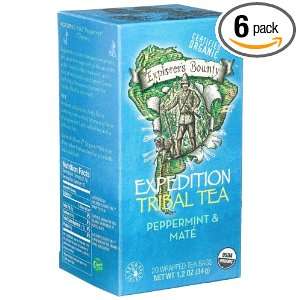 Explorers Bounty Expedition Tribal Teas Peppermint & Mate, 20 Count 