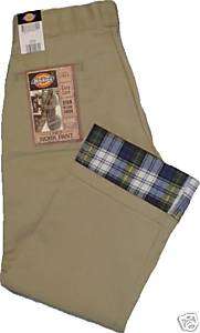 Dickies Flannel Lined 874 Pants Khaki Color W 32 to 44  