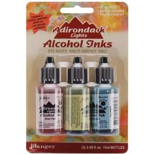  New   Adirondack Lights Alcohol Ink .5 Ounce 3/Pkg Count 