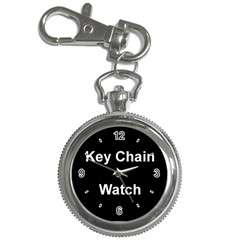 Silver tone high quality watch. The key chain watch casing measures 