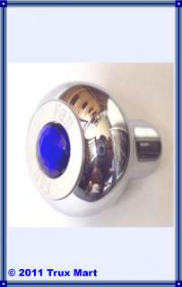 THIS IS A DASH CHROME ALUMINUM KNOB WITH A JEWEL IN THE TOP AND A 