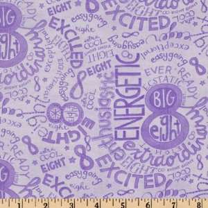   ABCs & 123 Ages Dark Purple Fabric By The Yard Arts, Crafts & Sewing