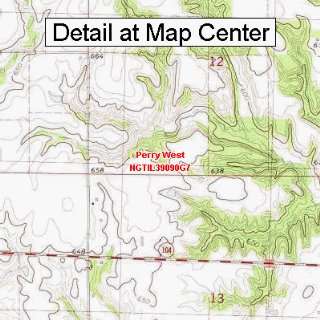  Map   Perry West, Illinois (Folded/Waterproof)
