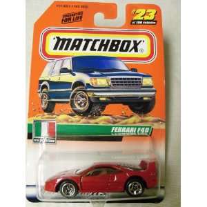    1999 Mattel Matchbox Series 5 Ferrari F40 #23 of 100 Toys & Games