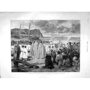  1892 Ascension Day Etretat Ceremony Blessing Sea Pope 