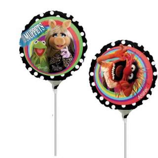 The Muppets Party   Muppets Mini 9 Foil Balloons on Sticks x 5 £12 