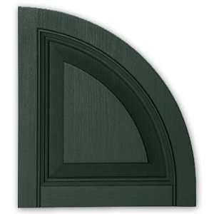   Green 15 Raised Panel Arch Top for Vinyl Shutters