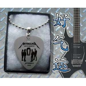  Metallica Death Magnetic Metal Guitar Pick Necklace Boxed 