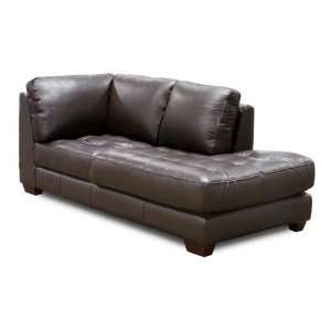  Zen Right Facing All Leather Chaise