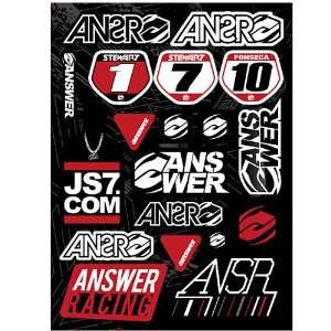 Answer Racing Logo Kit Motocross Motorcycle Graphic Kit Accessories 