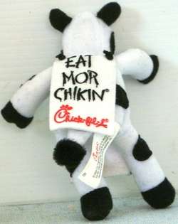 2009 Chick fil A PLUSH COW Eat Mor Chikin TOY  