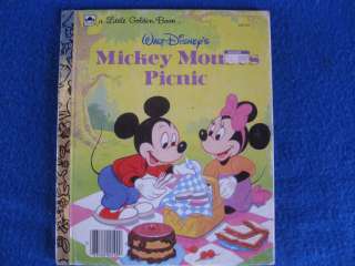 MICKEY MOUSES PICNIC A LITTLE GOLDEN BOOK 1950  
