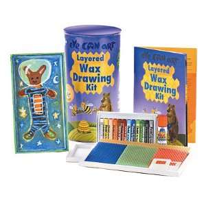  Layered Wax Drawing Kit Toys & Games