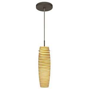   Tutu Contemporary / Modern Single Light Pendant with Armagnac Wav