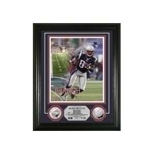  New England Patriots Deion Branch 24KT Gold Coin Photo 