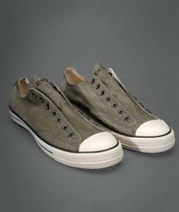 JOHN VARVATOS CONVERSE C TAYLOR OLIVE LEATHER SNEAKERS 022861481293 