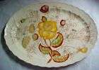 40s Vernon Kilns CA Metlox 14 Oval Platter May Flower  