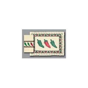 901 ECO46 Chili Peppers Placemat   9 3/4 x 14  Kitchen 