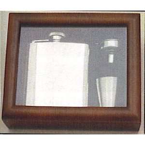    6Oz Hip Flask (2 X Cups Funnel) Set In Gift Box