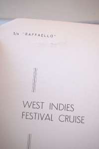 Italian Cruise Line SS RAFFAELLO 1967 Program,1975 Menu  