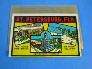 St. Petersburg, FLa, and Wisconsin Dells stickers  