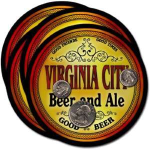 Virginia City , NV Beer & Ale Coasters   4pk