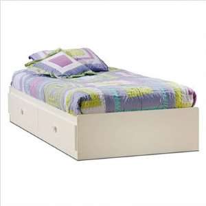  South Shore Pure White Sand Castle Country Twin Mates Bed 