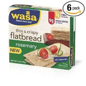 Wasa Rosemary Flatbread, 6.7 Ounce (Pack Grocery & Gourmet Food