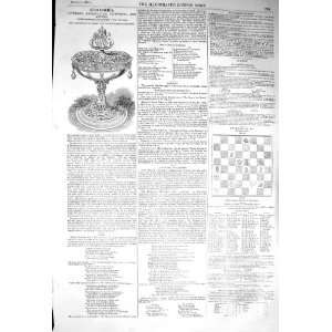   1856 CUP HENRY VIII BARBER SURGEONS CHESS BOARD PRINT