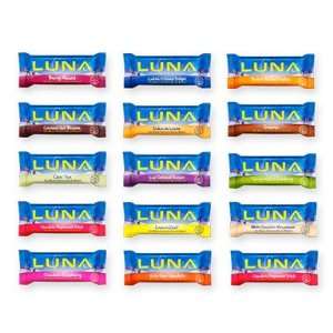  Iced Oatmeal Raisin Clif Luna Bar, Protein Nutrition Bar 