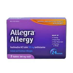  Allegra Allergy 24 Hour Relief (180 mg), 5 tablets Baby