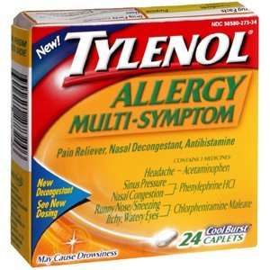  TYLENOL ALLER MULTISYMP CBURST 24CP Health & Personal 