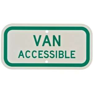   Handicapped Sign, Legend Van Accessible  Industrial