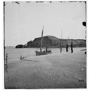 Civil War Reprint Charleston, South Carolina. View of Fort Sumter from 
