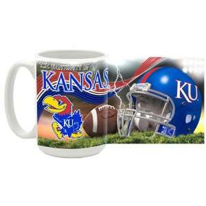  Kansas Jayhawks Stadium   Football 15 oz Ceramic Mug 