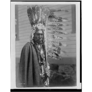  Piegan war bonnet,coup stick