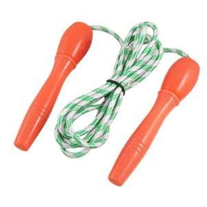  Handle 2.2M Green White Jumping Skipping Rope
