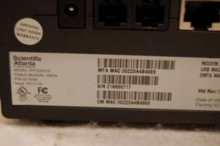 Scientific Atlanta Cable Modem DPC 2203C2 w/ AC Adapter  