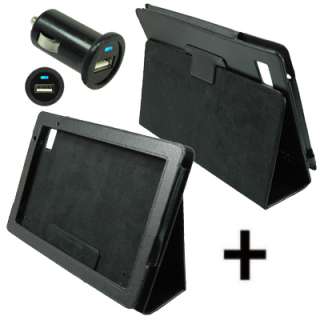 Origanizer Style Leather Case w/ Video Stand w/ 2.1A Low Profile USB 