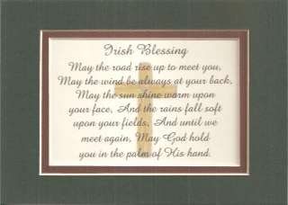 IRISH Blessing ENCOURAGE INSPIRE God Hold You in HIS HAND verses poems 