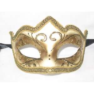    Gold Colombina Punta Riga Venetian Masquerade Mask