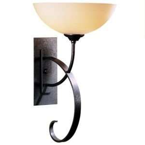  Scrolled Taper Wall Sconce with Glass by Hubbardton Forge 