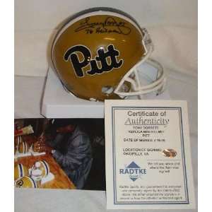  Tony Dorsett Pittsburgh Panthers Autographed Mini Helmet 